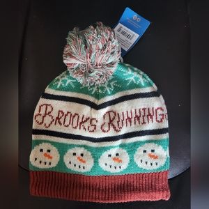 Brooks Running Snowman Pom Winter Hat